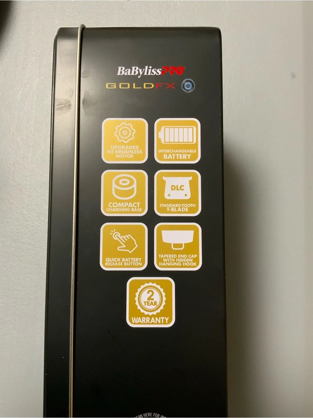 Baby bliss pro GOLDFX All-Metal Interchangeable-Battery Trimmer - Gold